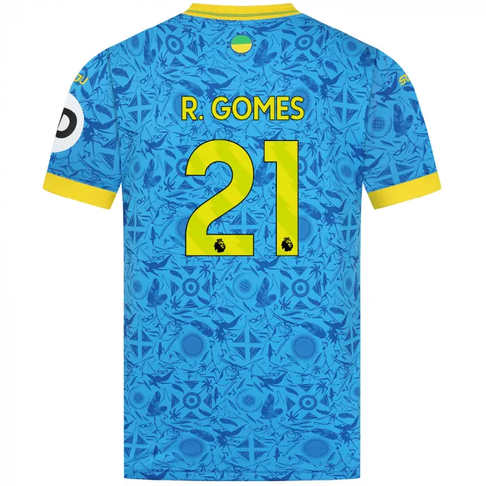 Wolverhampton Wanderers Shop | 2025-26 Wolves Third Shirt – Adult R. GOMES 21 Wolverhampton Wanderers Merchandise